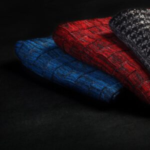 Fully computerized single jersey self-jacquards