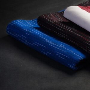 Rugley auto stripers single jersey with mise blend of yarns